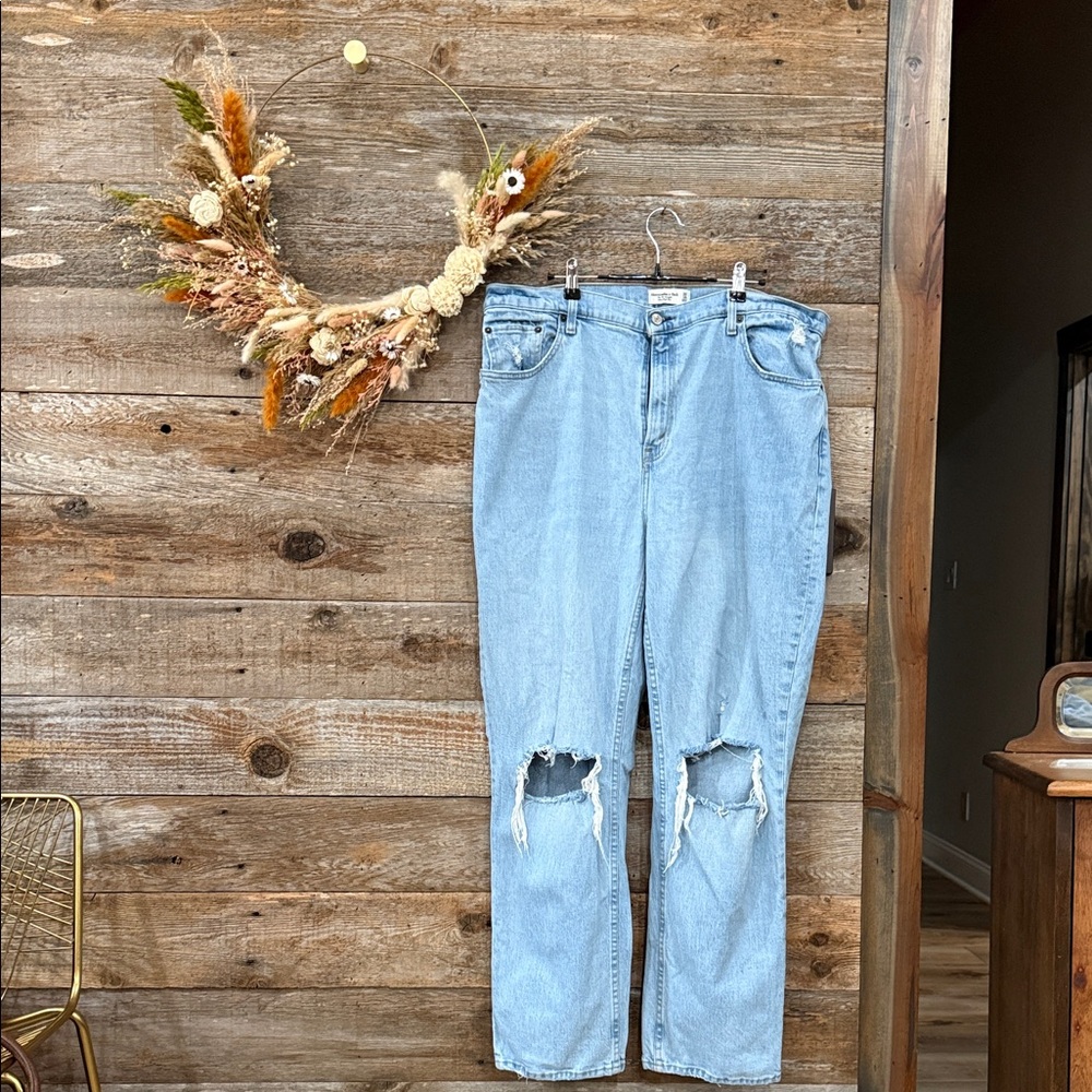 Abercrombie & Fitch Light Blue Straight Leg Jeans